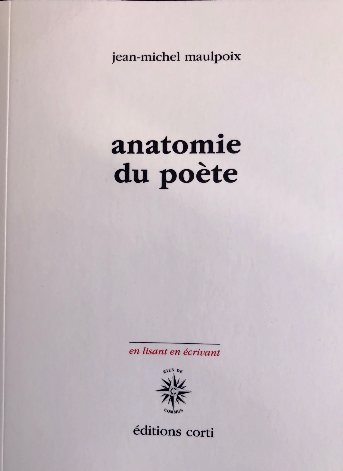 Anatomie du poète